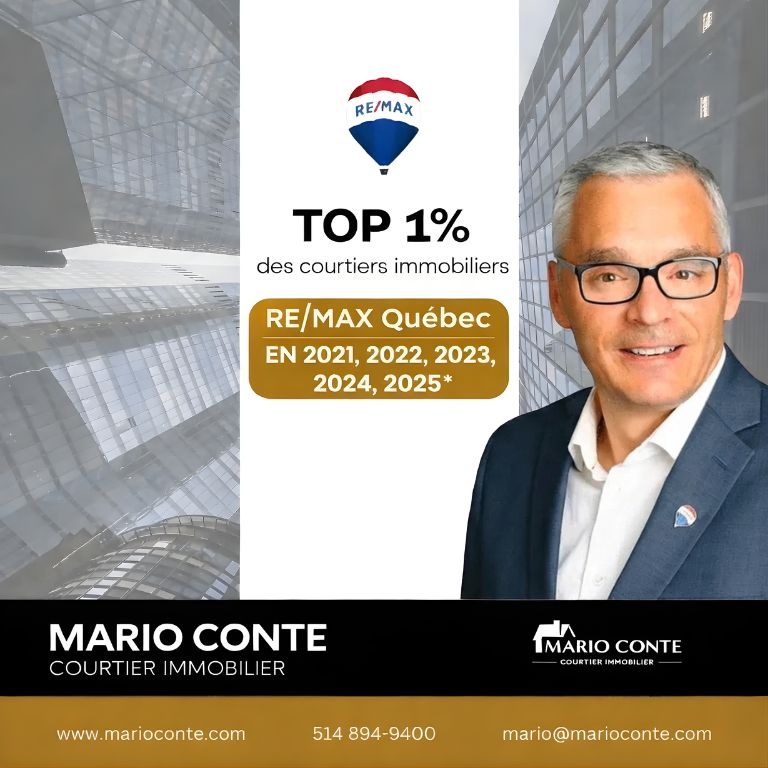 Courtier immobilier figurant parmi les 1 % meilleurs à Montréal